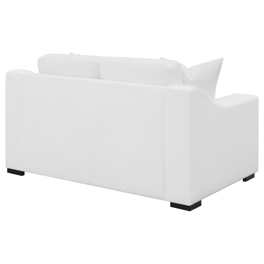 Ashlyn White Loveseat - furniture place usa