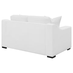 Ashlyn White Loveseat - furniture place usa