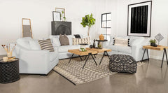 Ashlyn White Loveseat - furniture place usa