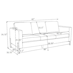 Tilly Beige 3 Pc Sofa Set - furniture place usa