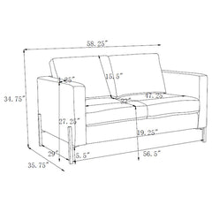 Tilly Beige 3 Pc Sofa Set - furniture place usa