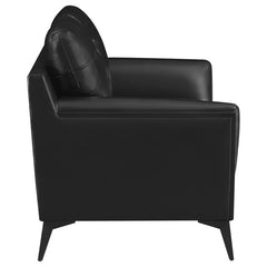 Moira Black 3 Pc Sofa Set - furniture place usa