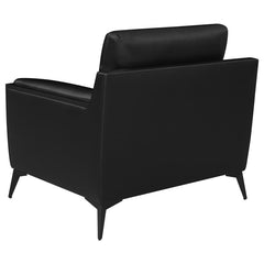 Moira Black 3 Pc Sofa Set - furniture place usa