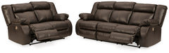 Denoron Sofa and Loveseat - furniture place usa