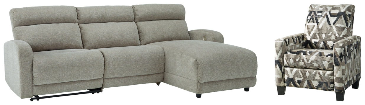 Colleyville 3-Piece Sectional with Recliner - PKG008156 - furniture place usa