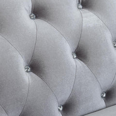 Frostine Silver 3 Pc Sofa Set - furniture place usa