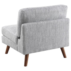 Churchill Grey Armless Chair - furniture place usa