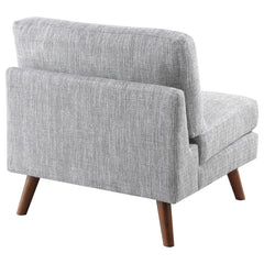 Churchill Grey Armless Chair - furniture place usa