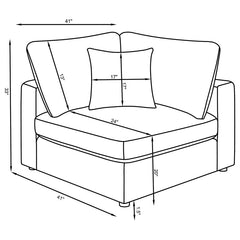 Serene Beige Corner - furniture place usa