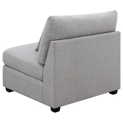 Cambria Grey Armless Chair - furniture place usa