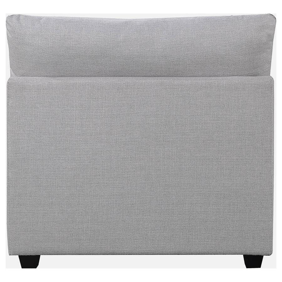 Cambria Grey Armless Chair - furniture place usa