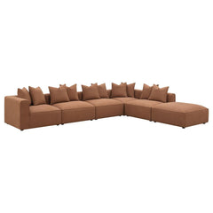 Jennifer Brown Ottoman - furniture place usa
