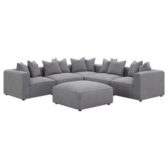 Jennifer Grey Armless Chair - furniture place usa