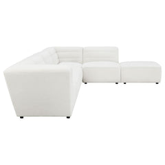 Sunny White 6 Pc Sectional - furniture place usa