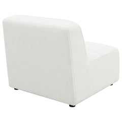 Sunny White Armless Chair - furniture place usa
