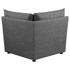 Sasha Black 6 Pc Sectional - furniture place usa