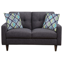 Watsonville Grey Loveseat - furniture place usa