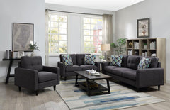Watsonville Grey Loveseat - furniture place usa