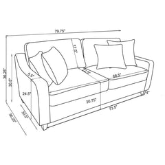 Christine Beige Sofa - furniture place usa
