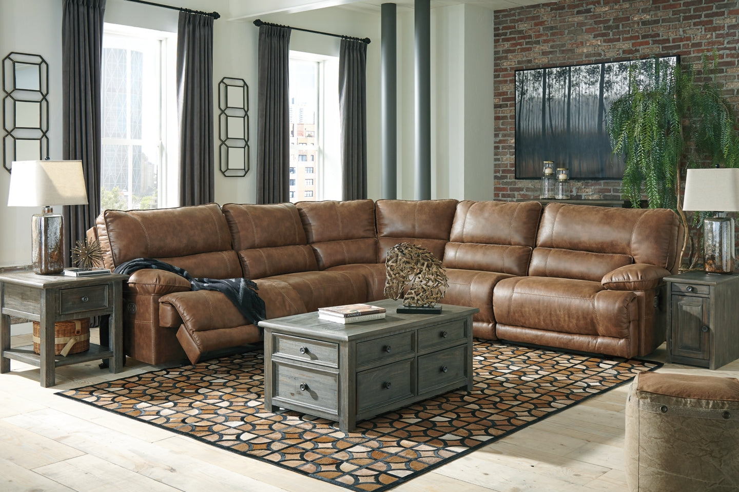 Wyndahl Coffee Table with 2 End Tables - PKG007253 - furniture place usa