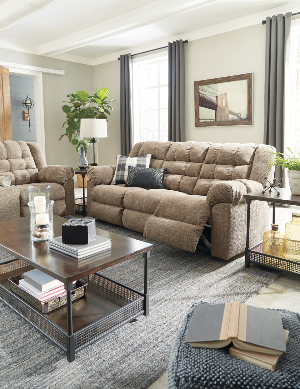 Workhorse Sofa and Loveseat - furniture place usa