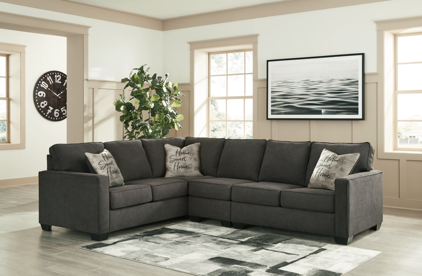 Lucina 3-Piece Sectional with Ottoman - PKG013119 - furniture place usa