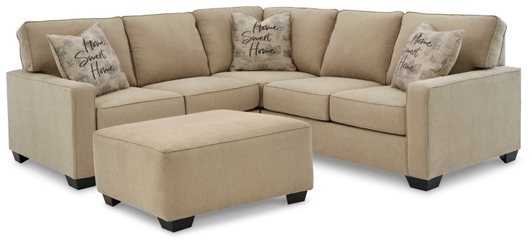 Lucina 2-Piece Sectional with Ottoman - PKG013134 - furniture place usa