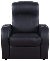 Cyrus Black 7 Pc Theater Seating (4r) - furniture place usa