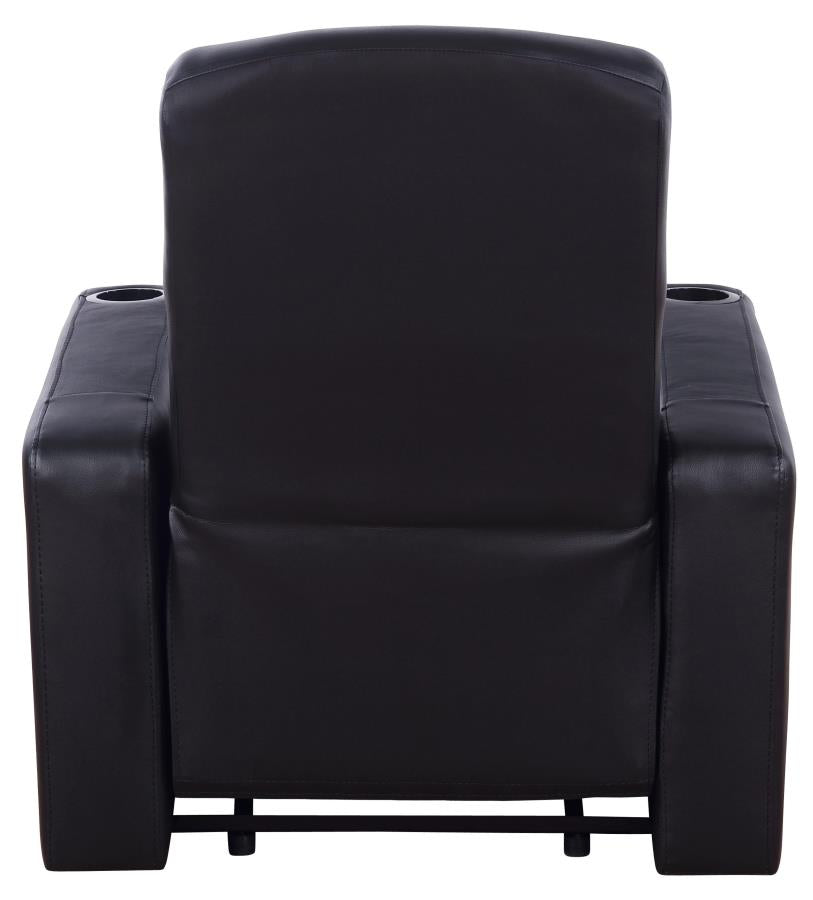 Cyrus Black 5 Pc Theater Seating (4r) - furniture place usa