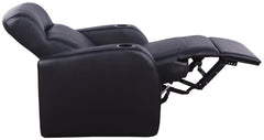Cyrus Black 5 Pc Theater Seating (4r) - furniture place usa