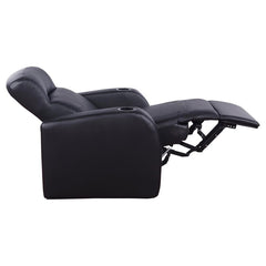 Cyrus Black Recliner - furniture place usa
