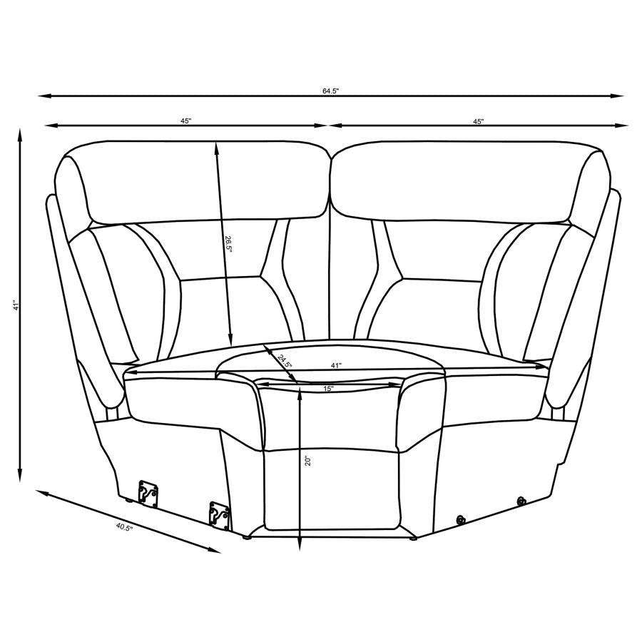 Higgins Grey Wedge - furniture place usa