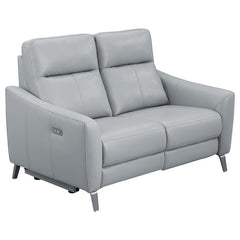 Derek Grey 2 Pc Power Sofa Set - furniture place usa