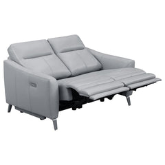 Derek Grey 2 Pc Power Sofa Set - furniture place usa