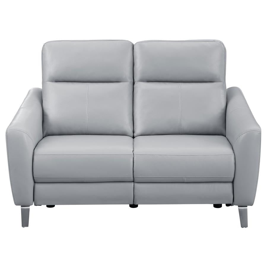 Derek Grey 2 Pc Power Sofa Set - furniture place usa
