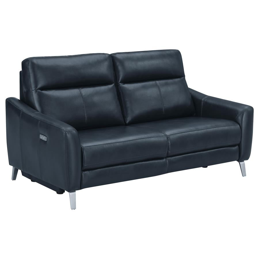 Derek Blue 2 Pc Power Sofa Set - furniture place usa