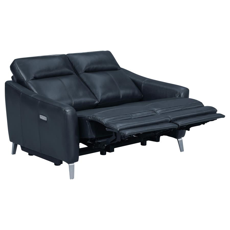 Derek Blue 2 Pc Power Sofa Set - furniture place usa