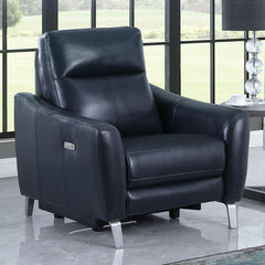 Derek Blue Power Recliner - furniture place usa