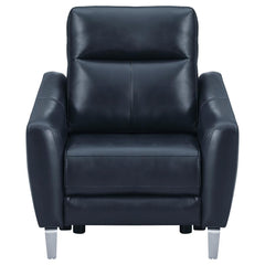 Derek Blue Power Recliner - furniture place usa