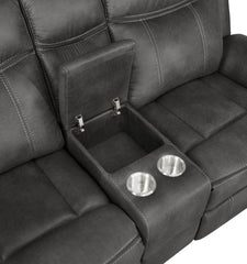 Lawrence Black 3 Pc Motion Sofa Set - furniture place usa