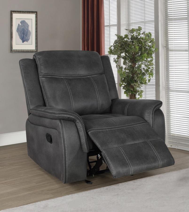 Lawrence Black 3 Pc Motion Sofa Set - furniture place usa