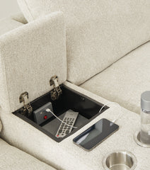 Hartsdale 6-Piece Reclining Sectional with Console - furniture place usa