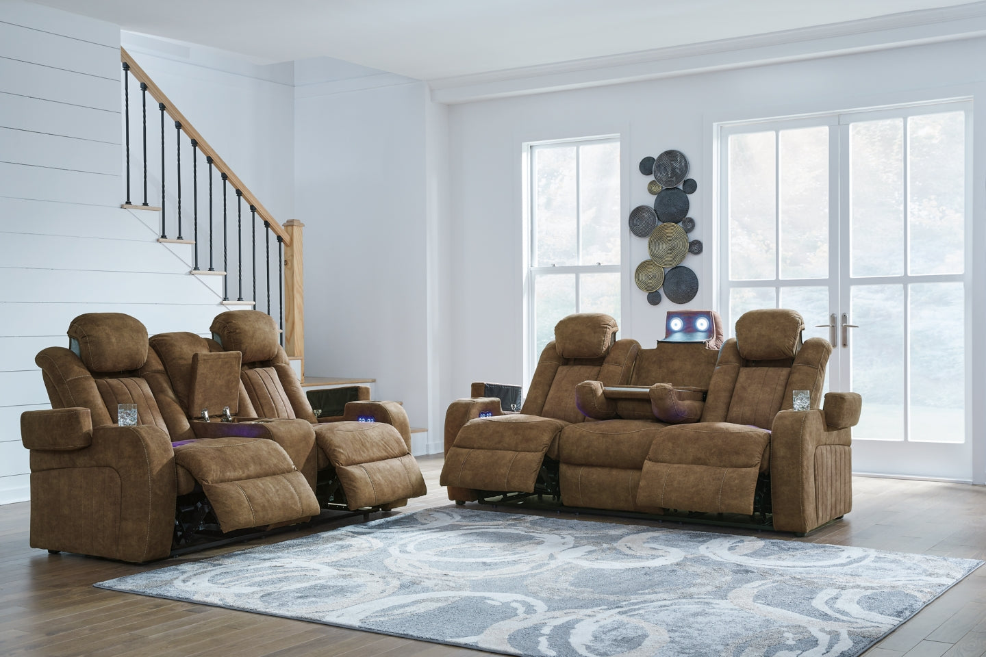 Wolfridge Sofa and Loveseat - furniture place usa