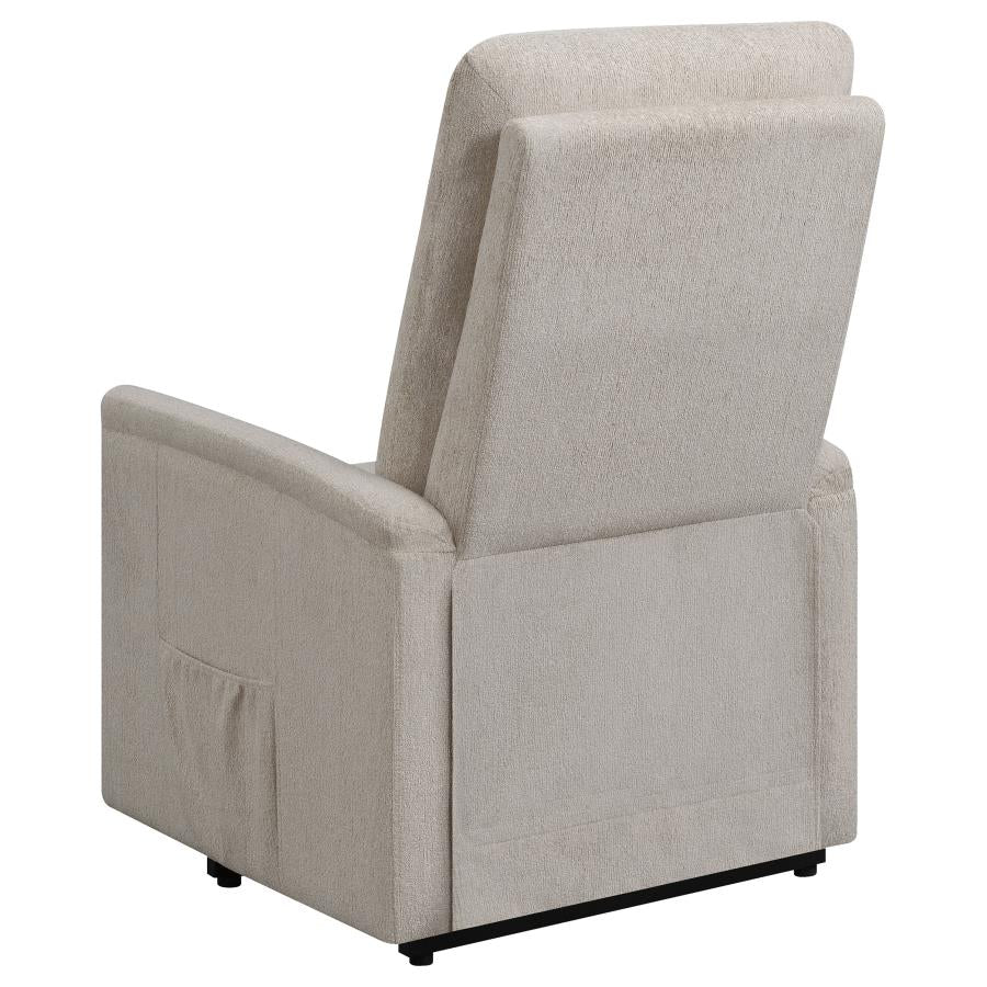 Henrietta Beige Power Lift Massage Chair - furniture place usa