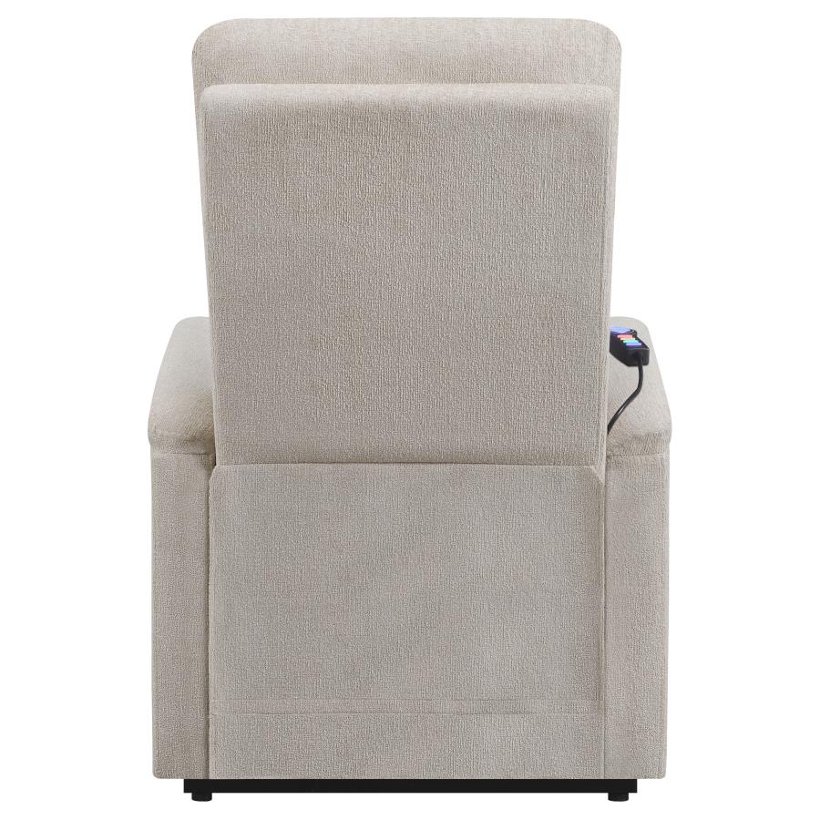 Henrietta Beige Power Lift Massage Chair - furniture place usa
