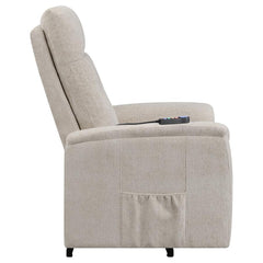 Henrietta Beige Power Lift Massage Chair - furniture place usa