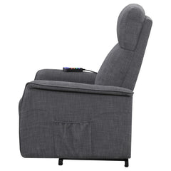 Herrera Grey Power Lift Massage Chair - furniture place usa