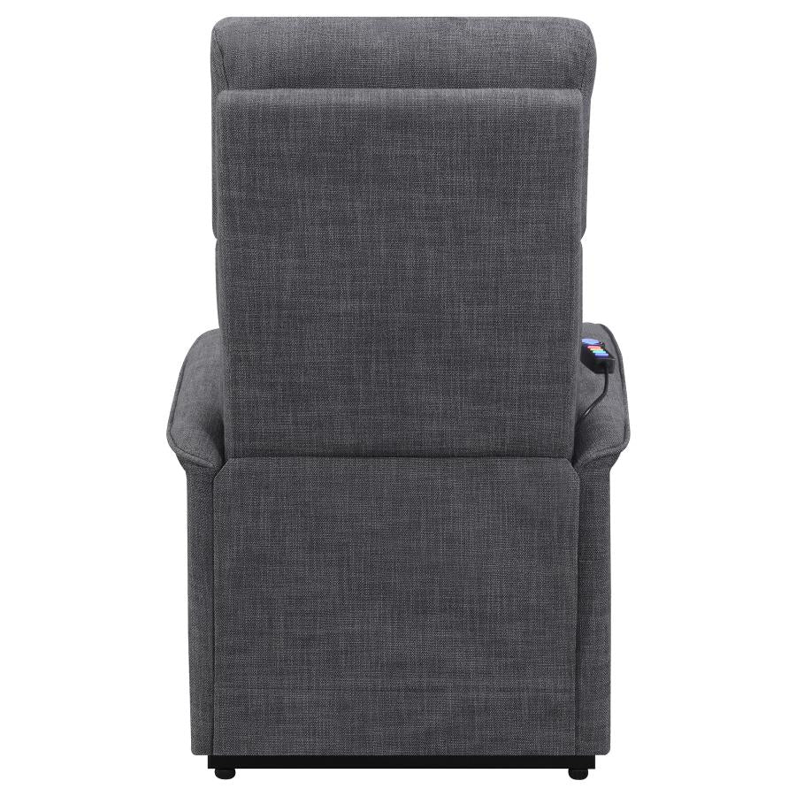 Herrera Grey Power Lift Massage Chair - furniture place usa