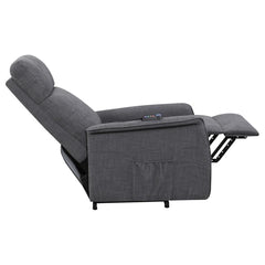 Herrera Grey Power Lift Massage Chair - furniture place usa