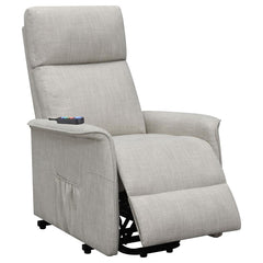 Herrera Beige Power Lift Massage Chair - furniture place usa